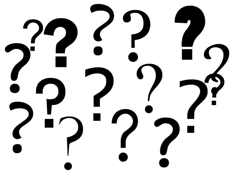 A question mark